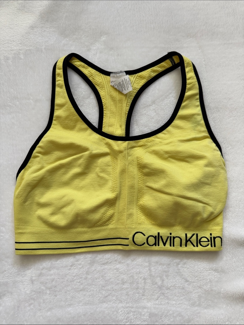 Calvin Klein Yellow Sports Bra